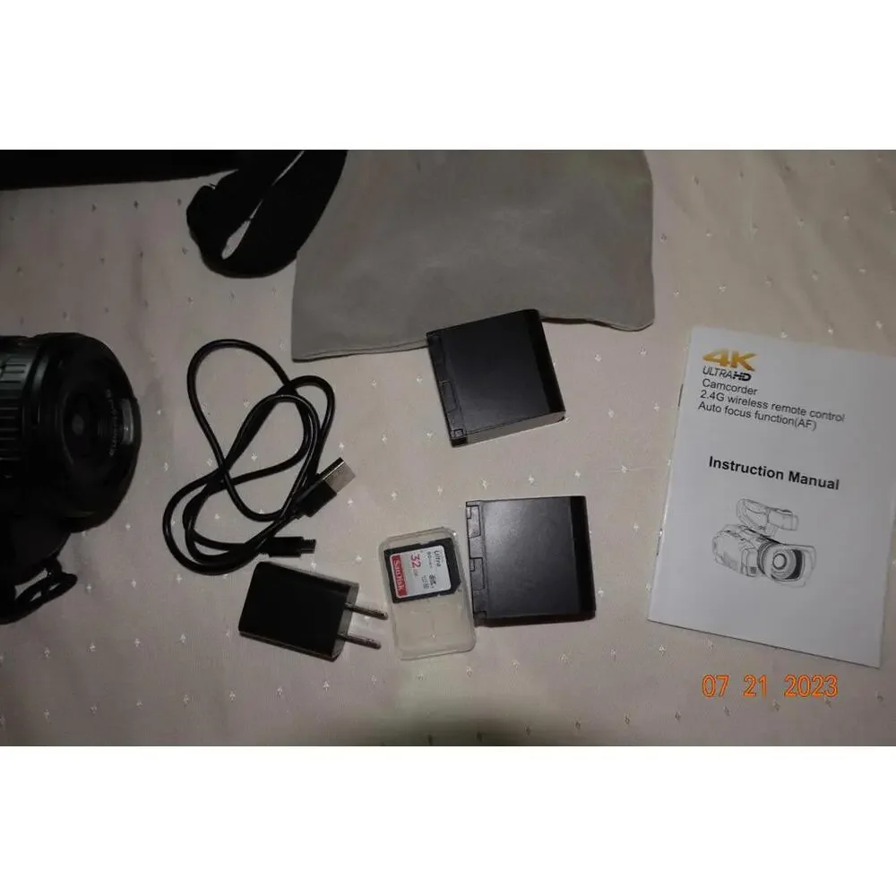 DVC  4K Video Camera Camcorder 48MP Ultra HD Video Camera Wifi Vlogging Camera